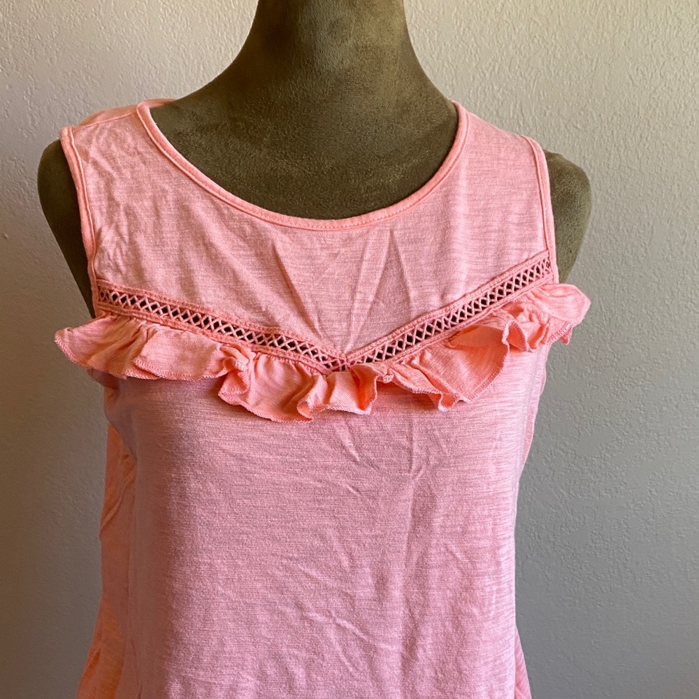 GAP Coral Ruffle Tank Top - Picture 2 of 5